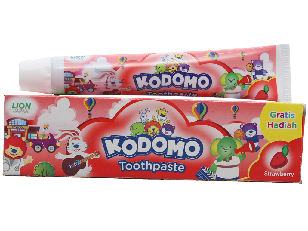 Kem Đánh Răng Trẻ Em Kodomo Thái Lan - 45g có nhiều mùi hương trái cây cho bé dễ chịu