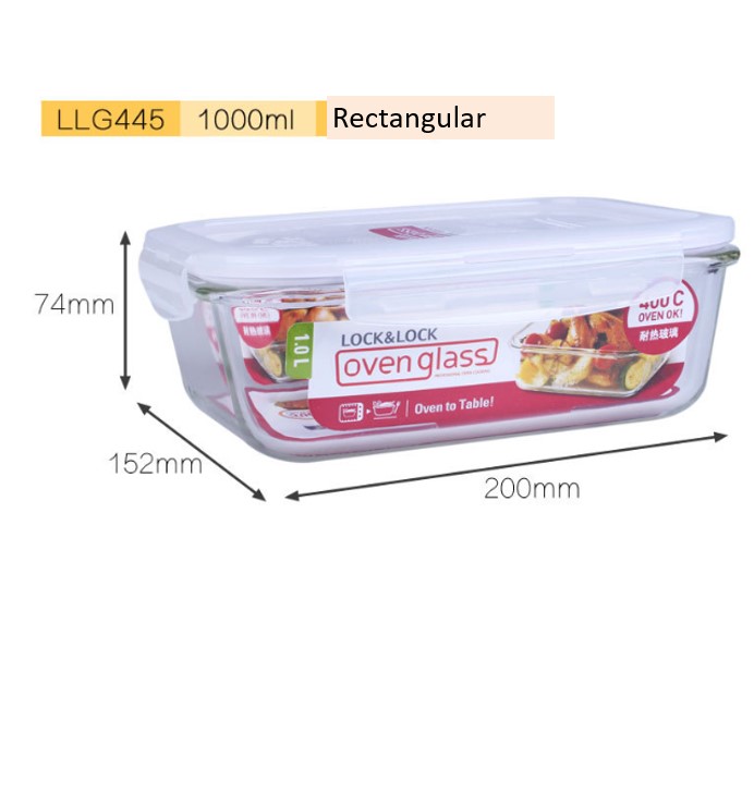 Lock & Lock Oven Glass Food Container Lazada Singapore