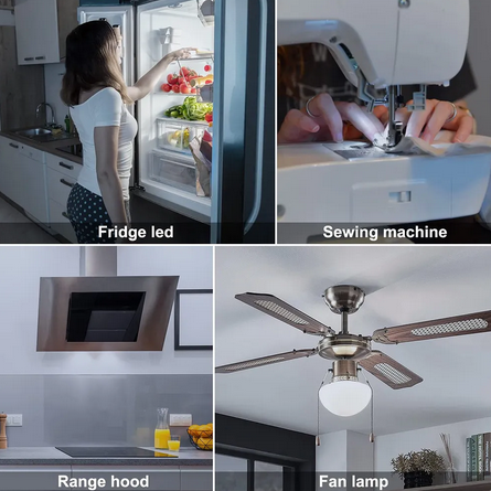 Mini E14 LED Light Bulb 220V Refrigerator Bulbs Display Lamp Home Decor Chandelier. 
