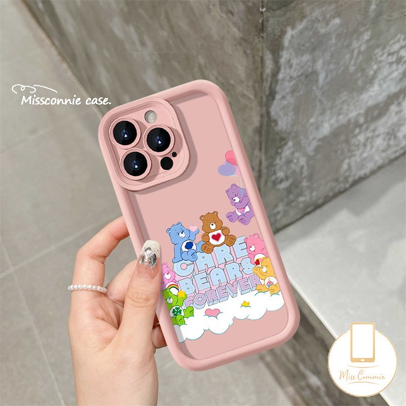 Graffiti Rainbow Star Love Happy Bear Compatible For Oppo A60 A57 A79 A18 A12 A76 A78 A53 A38 A54 A7 A16 A15 A5s A17 A77 A3s A55 A9 A33 A58 A54s A95 A1K A74 A17 A31 A8 Cute Cartoon Care Bear Angel Eyes Soft Shell. 