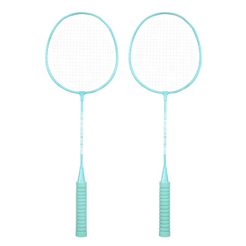 【Huieson】Badminton racket adult double racket set high-value macaron color sponge handle feather racket