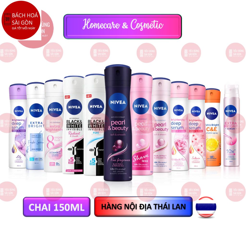 Xịt Ngăn Mùi NIVEA dành cho Nữ, chai 150ml