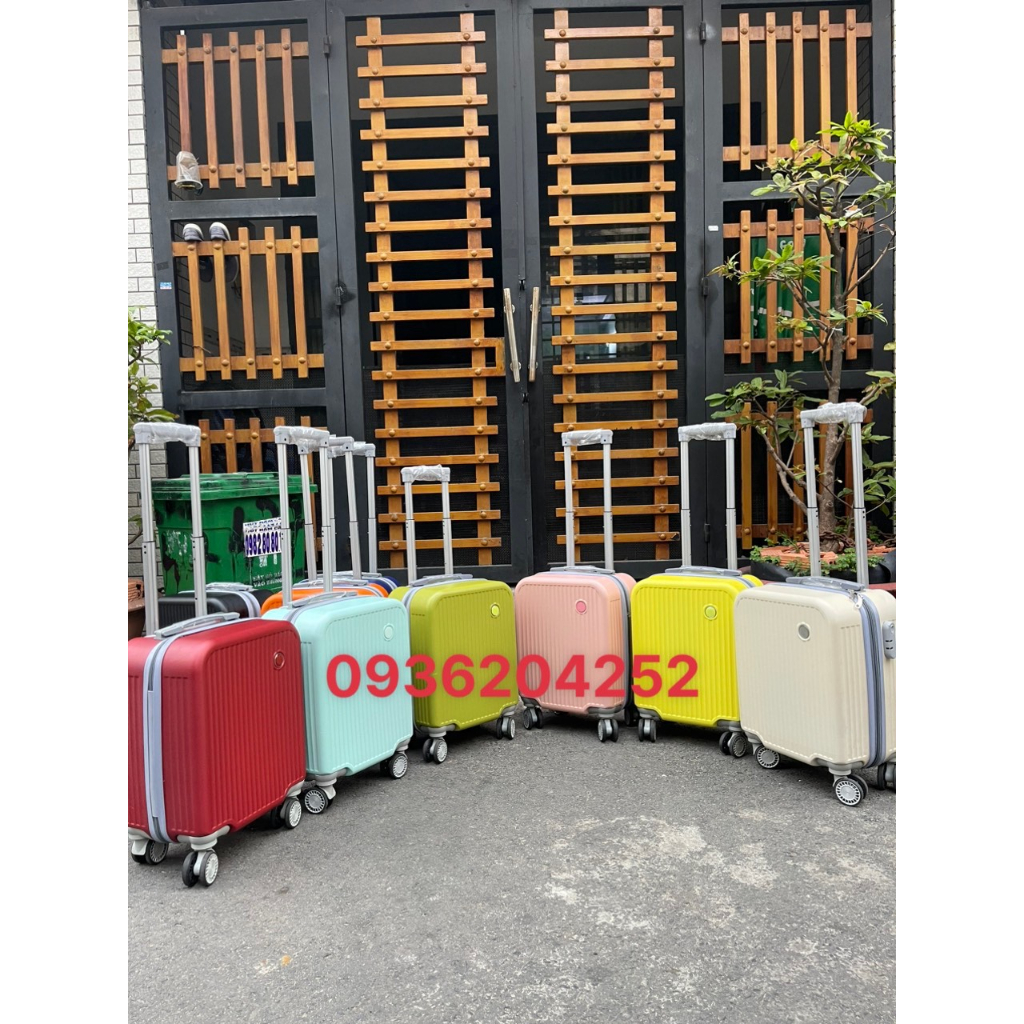 Vali  ALUMINUM  NHÔM_NGUYÊN_KHỐI size 24 (6 màu)(tặng bọc vali trong suốt)