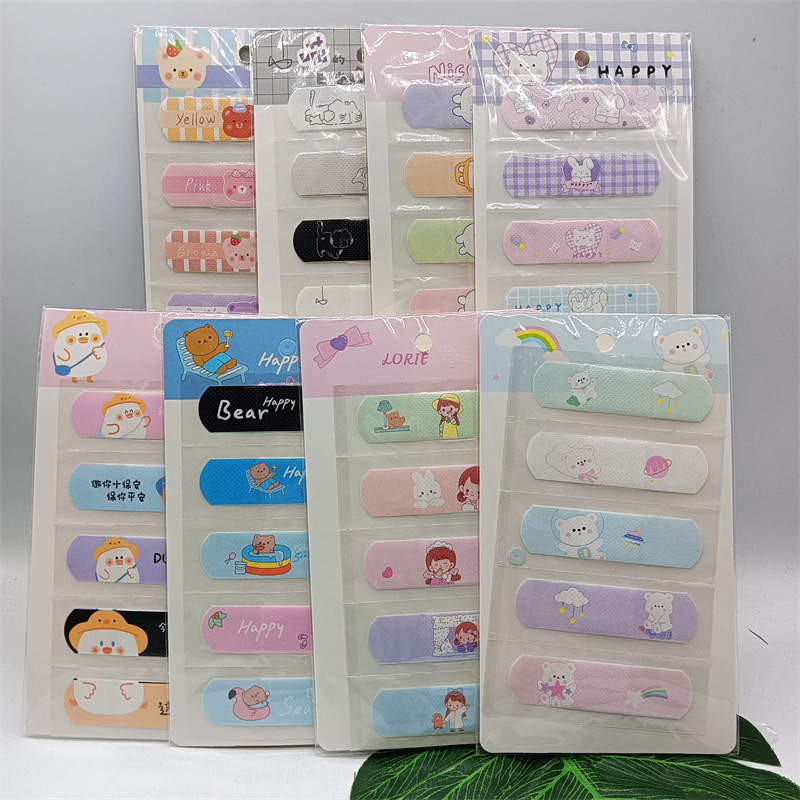 Set 5 miếng urgo băng dán cá nhân, băng dán vết thương họa tiết ngộ nghĩnh- urgo dễ thương- Selenshop