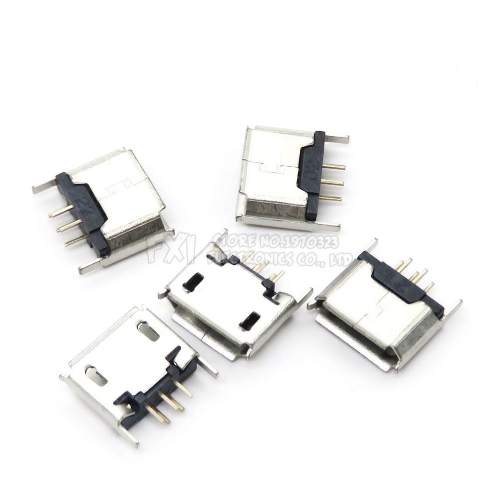 10 cái Micro USB Loại kết nối nữ cổng jack đuôi Ổ Cắm phích cắm ibuw cho điện thoại Android dữ liệu kết nối New Dip SMD