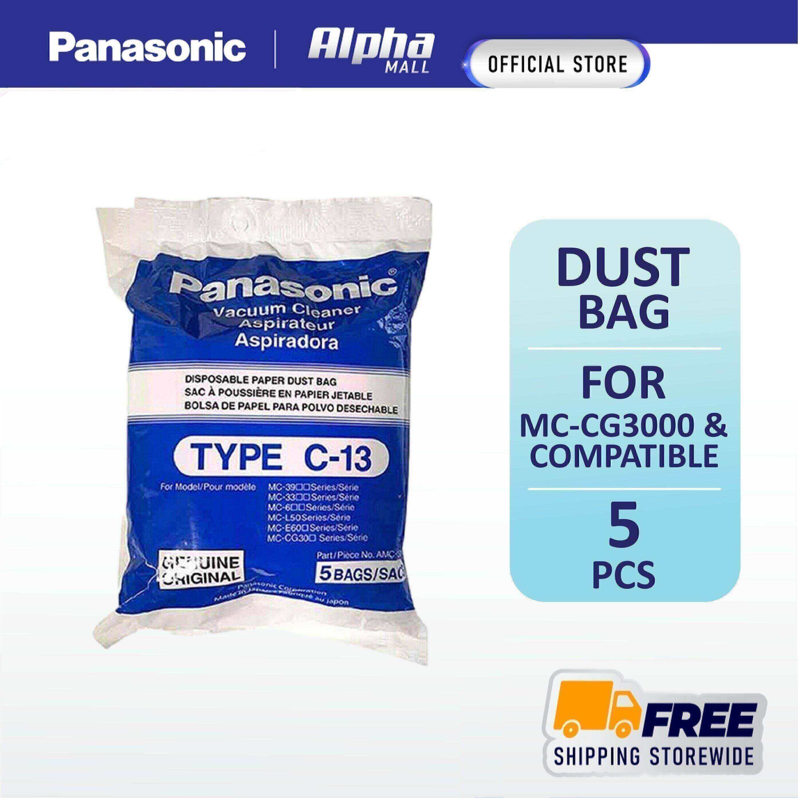 PANASONIC TYPE C13 VACUUM CLEANER BAGS 5 PCS YMC94KJW00VMY FOR MC