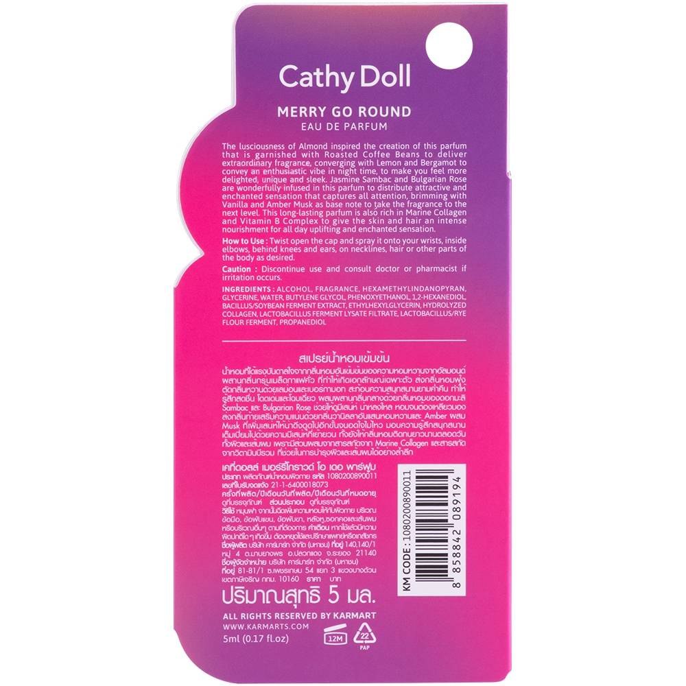 Nước hoa Cathy Doll Eau De Parfum bản Thái mini 5ml đủ mùi