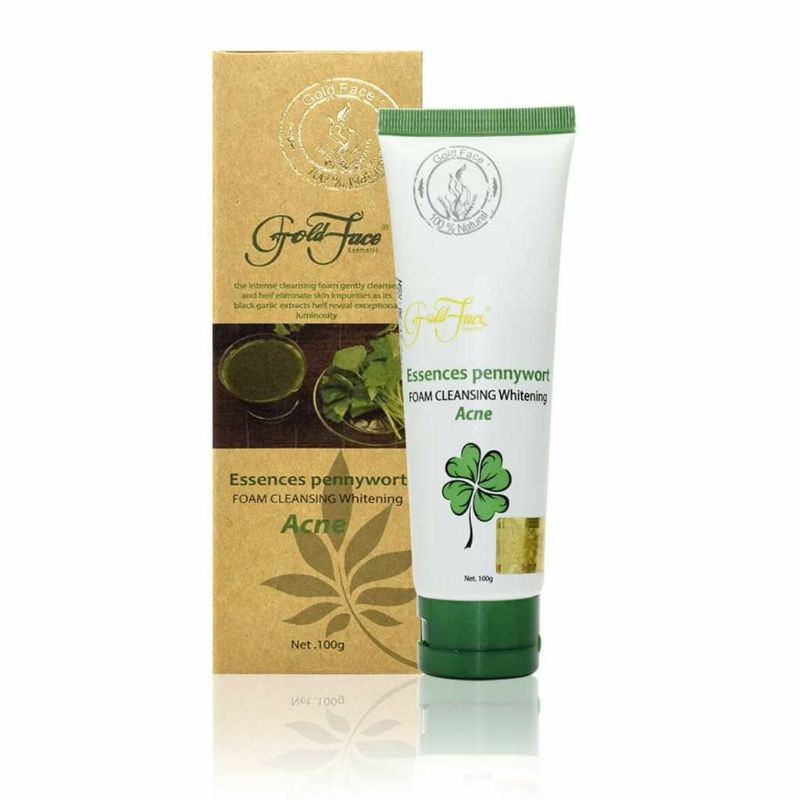 Sữa rửa mặt rau má ngừa mụn Gold face 100g