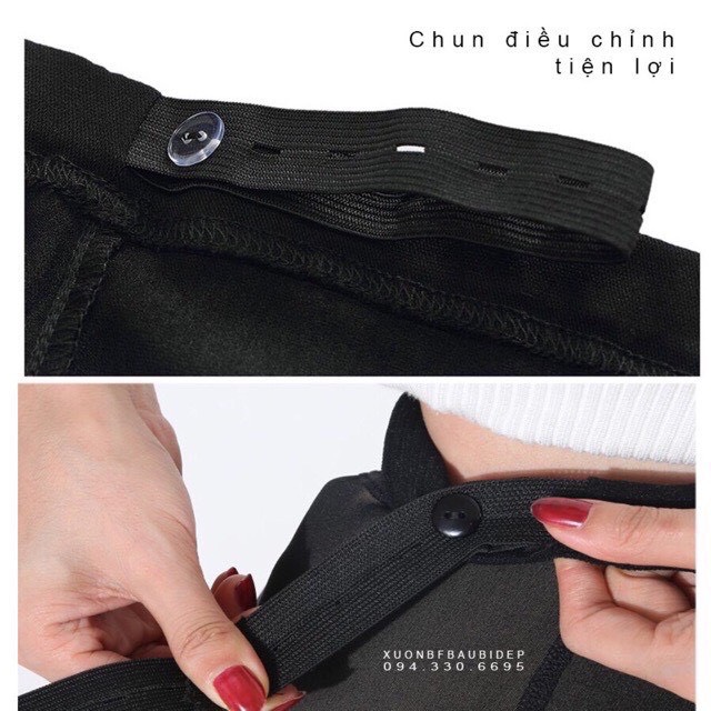 Quần bầu legging lửng nâng mông hàng đẹp (có đáp bụng và chun chỉnh)