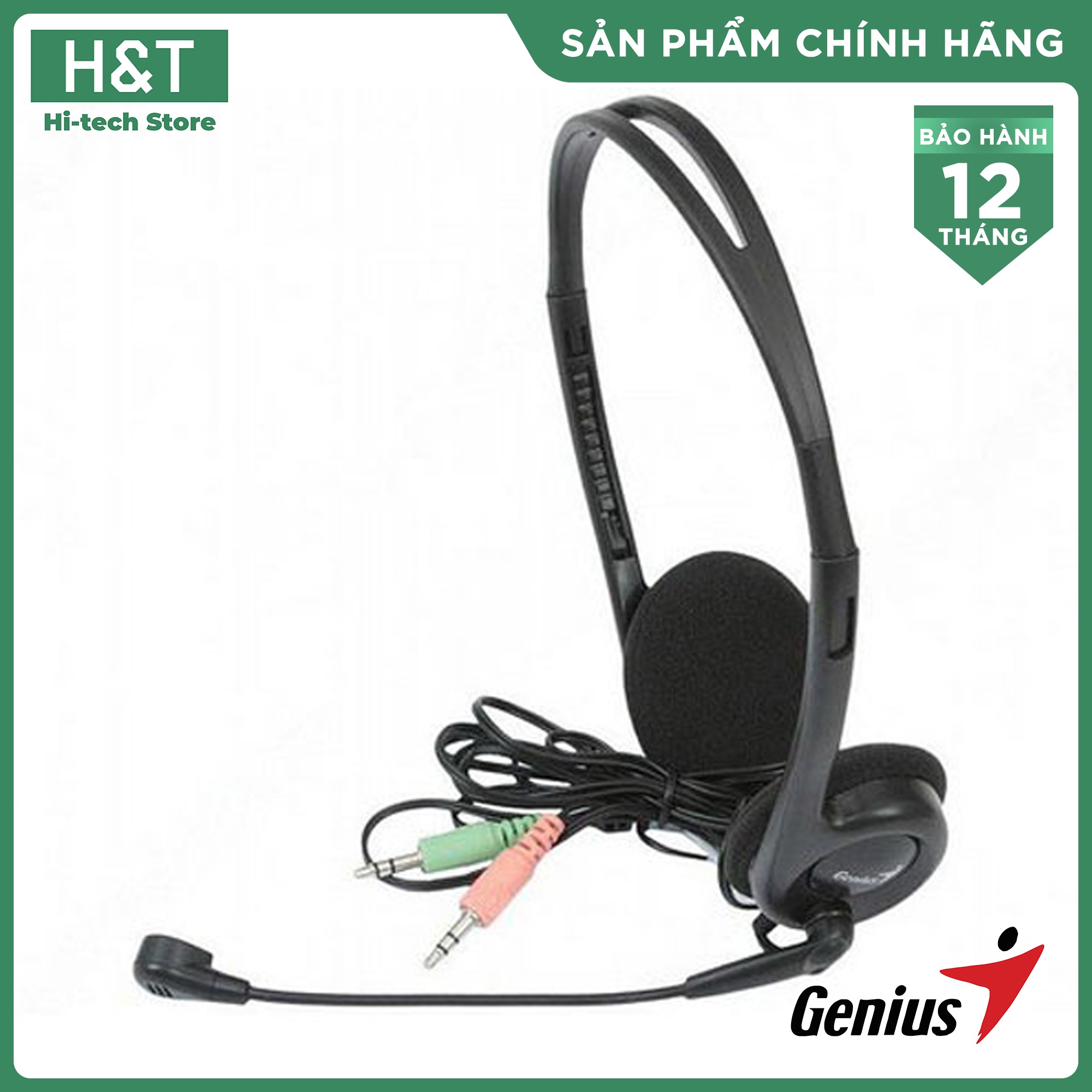 Tai Nghe Genius HS-200C (có 2 jack 3.5mm)