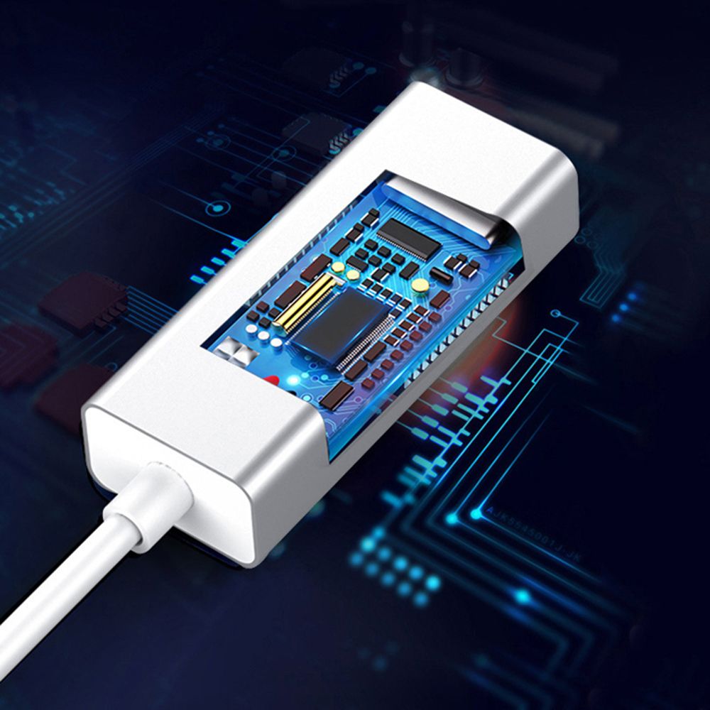 MILES Ethernet Port Windows 10 1000 Mbps Internet Cable Connection Adapter Type-C To RJ45 USB Type C to RJ45 Converter USB Type C Ethernet Adapter Type-C To RJ45 Lan Internet Cable Network Card