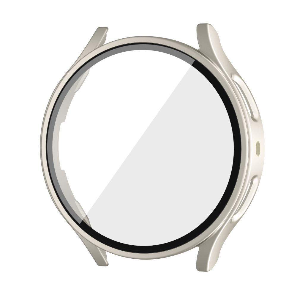 Bumper Protective Case For for Samsung Galaxy Watch 6 44mm 40mm All-Around PC Tempered Glass Screen Protector