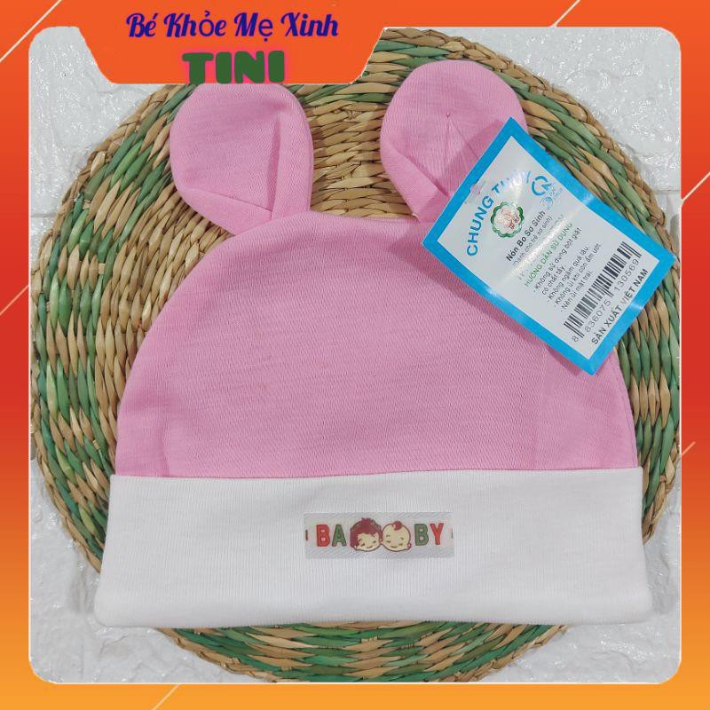 Nón bo sơ sinh Cotton co giãn cho bé