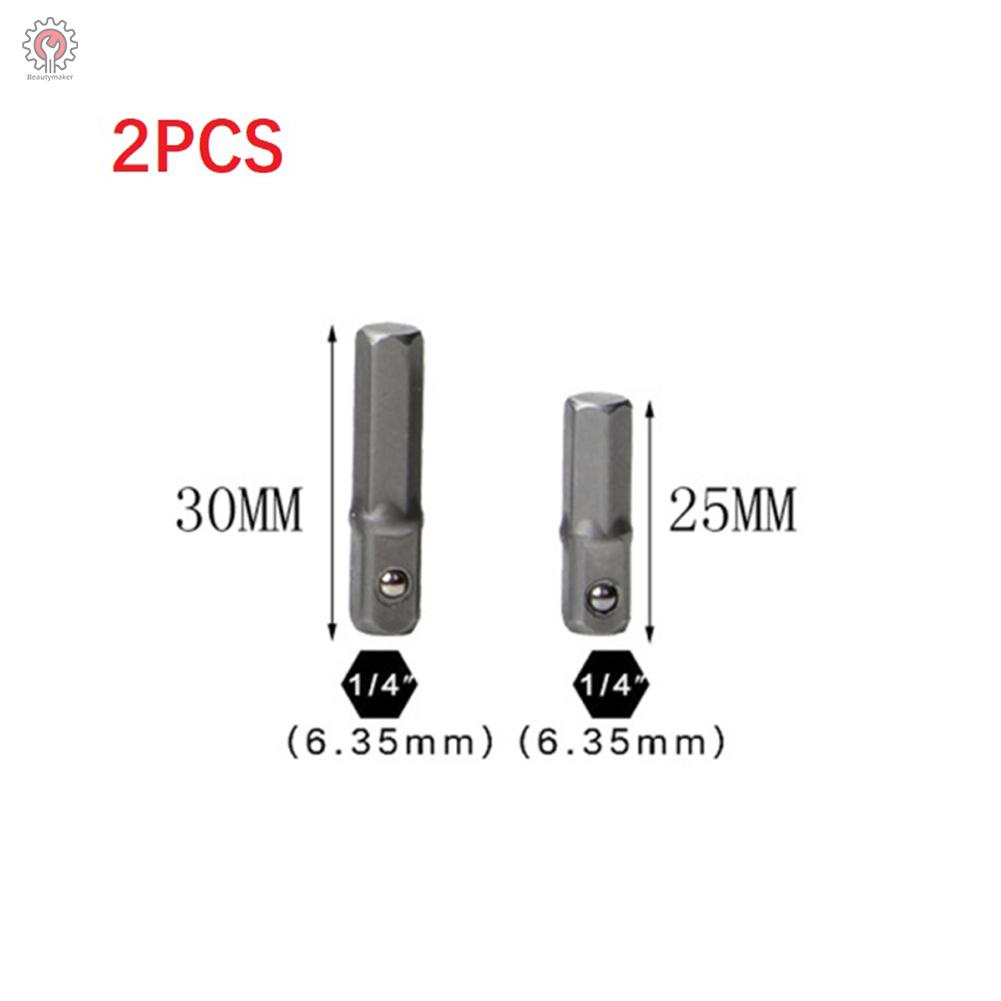 Drill socket adapter 1/4in hex shank adapter drill nut driver power extension bar for impact driver 1/2 3/8 1/4