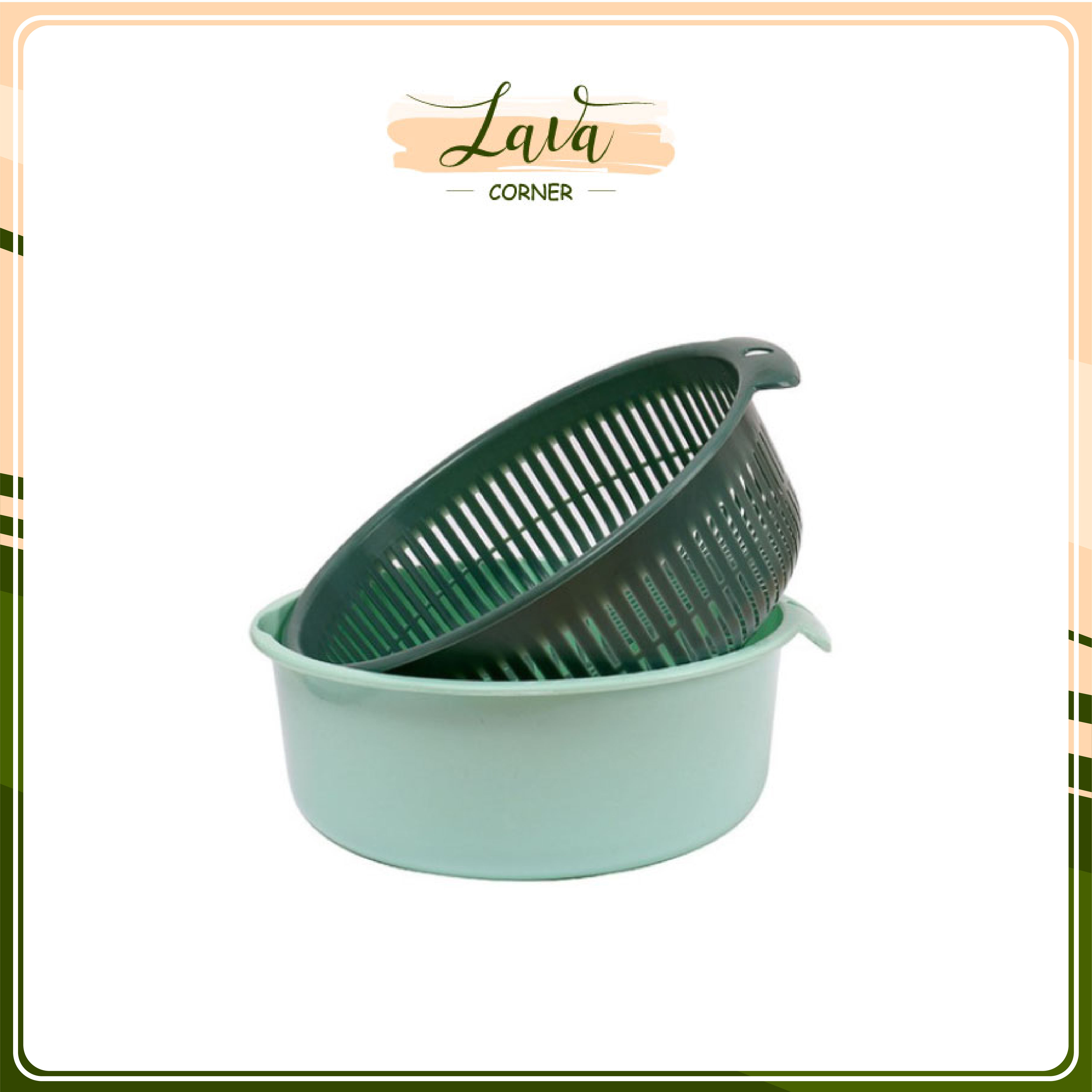 Rổ Nhựa Tròn 2 Lớp Đựng Thực Phẩm