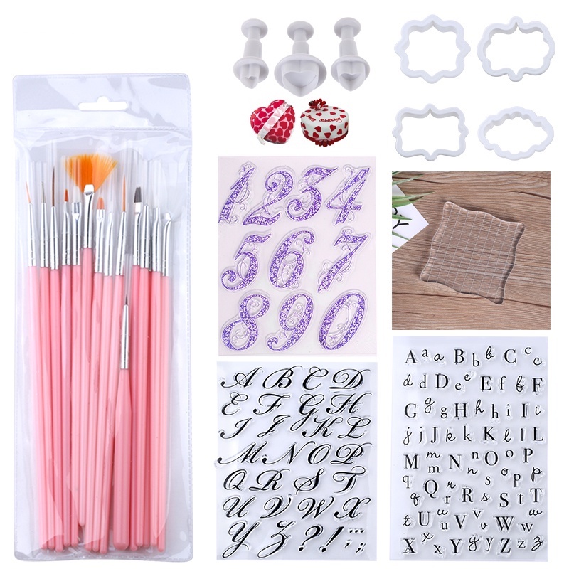 Set 26 khuôn làm bánh hình chữ cái tiếng anh