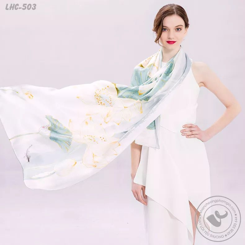 Khăn lụa hot trend size 90x180