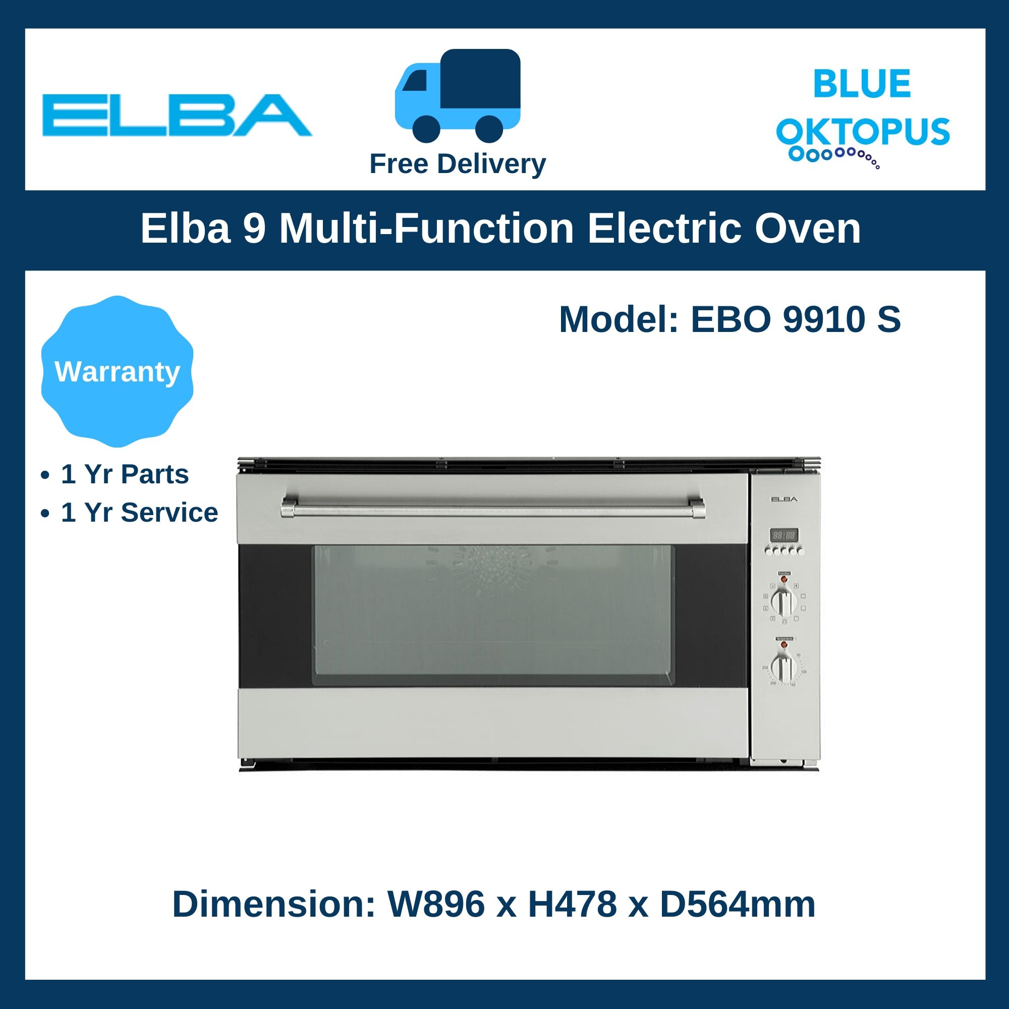 Electric multifunction oven - Elba