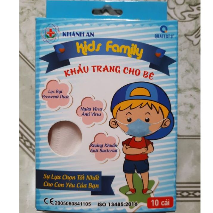 Khẩu Trang 3D Kid Khánh An 4 lớp Kháng Khuẩn