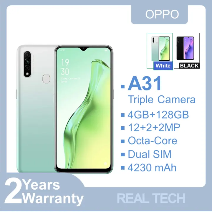 Oppo A31 Triple Camera 4gb 128gb 3 Card Slot 2 Years Warranty Lazada Singapore