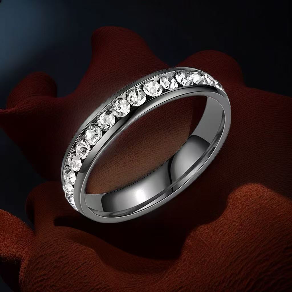 【Surprise Price】Titanium Steel Ring Women's Design Sense Niche Ins Light Luxury All-match No Fading Stainless Steel Jewelry Bracelet.