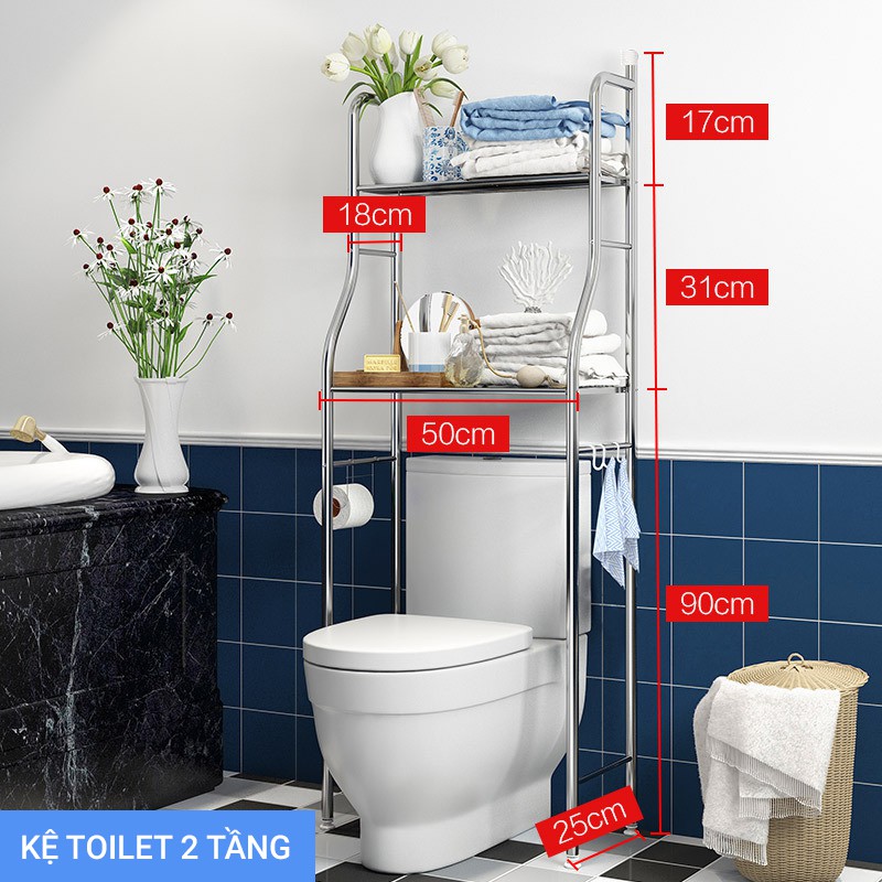 Kệ Để Đồ Sau Bồn Cầu INOX