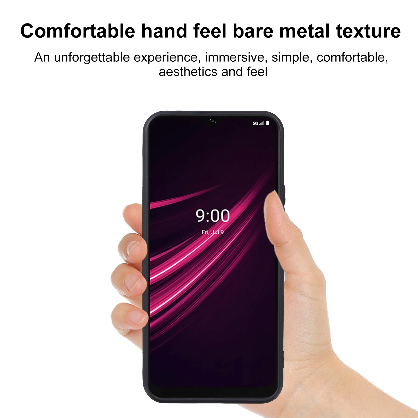 (Ready Stock)For T-Mobile REVVL V+ 5G TPU Phone Case(Pudding Black)