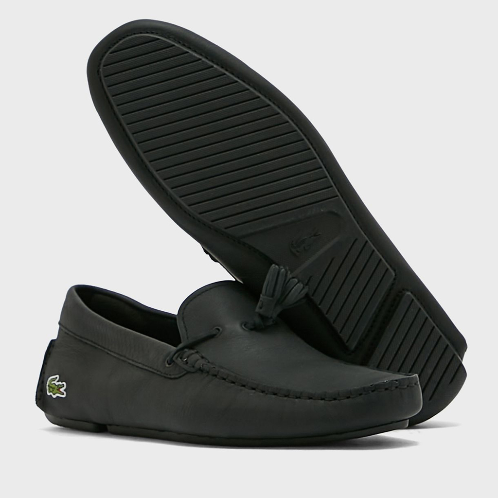 [FreeshipMAX] Giày lười nam Lacoste Piloter Tassel 0121 - Đen