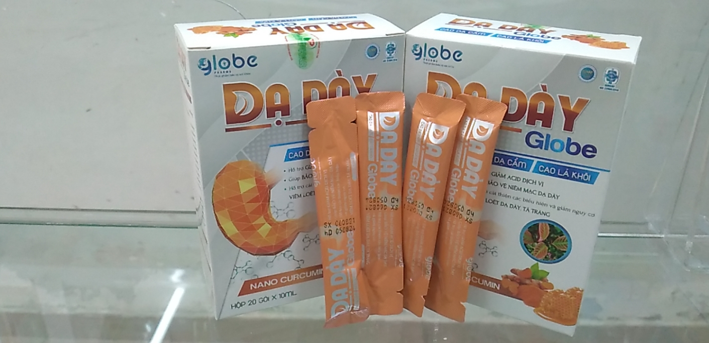Dạ Dày Globe Nano Curcumin Hộp/ 20 gói