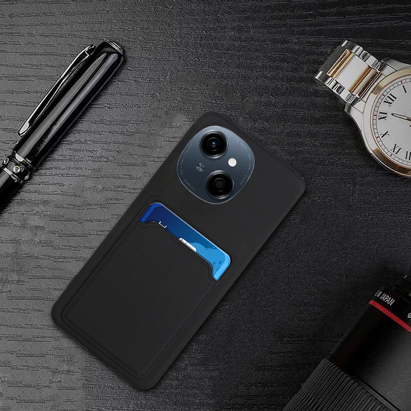For Tecno Spark Go 1 Case Soft Card Holder Slot Silicone Wallet For ( Tecno Spark Go 1 ) Back cover Phone Cases. 