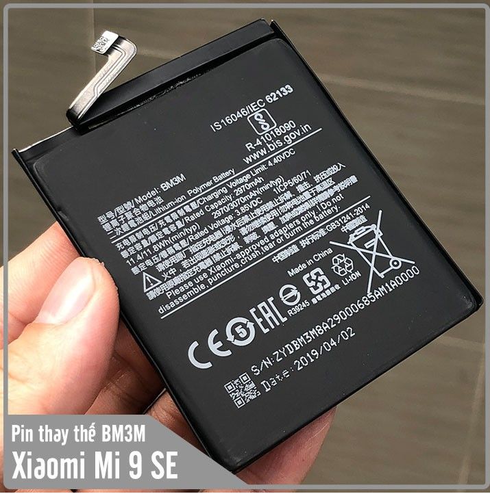 Pin điện thoại xiaomi mi 9 se bm3m hàng zin bảo hành 1 đổi 1
