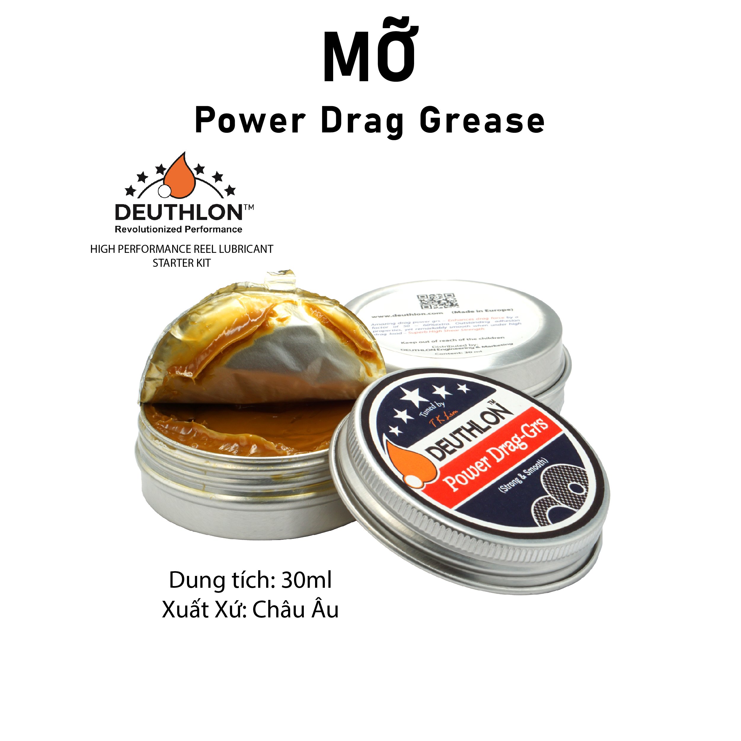 Mỡ Bảo Trì Máy Câu Deuthlon Power Drag Grease / Dầu mỡ vệ sinh máy câu Deuthlon