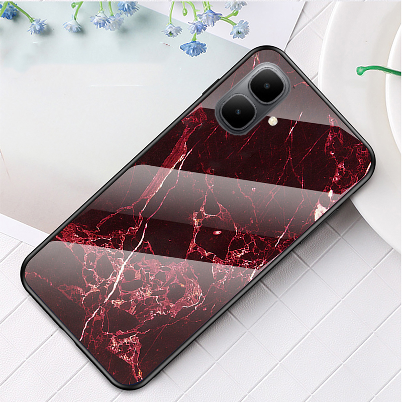 Phone%20case%20For%20infinix%20Smart%2010%20Plus%20Back%20cover%20Fashion%20Marble%20Hard%20Tempered%20Glass%20Protector%20Soft%20Silicone%20Cover%20For%20infinix%20Smart%2010%20Cover%20cases%20-%20Image%203