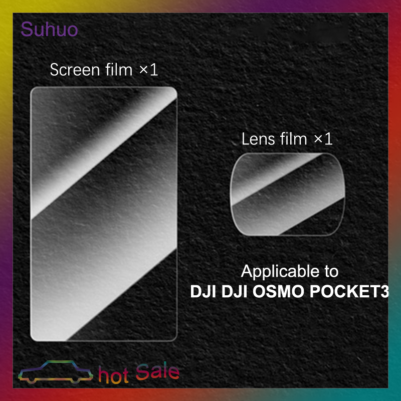 Suhuo 2pcs Lens Screen Protection Film Tempered Glass Films HD For DJI Osmo Pocket 3 Gimbal Camera Accessories