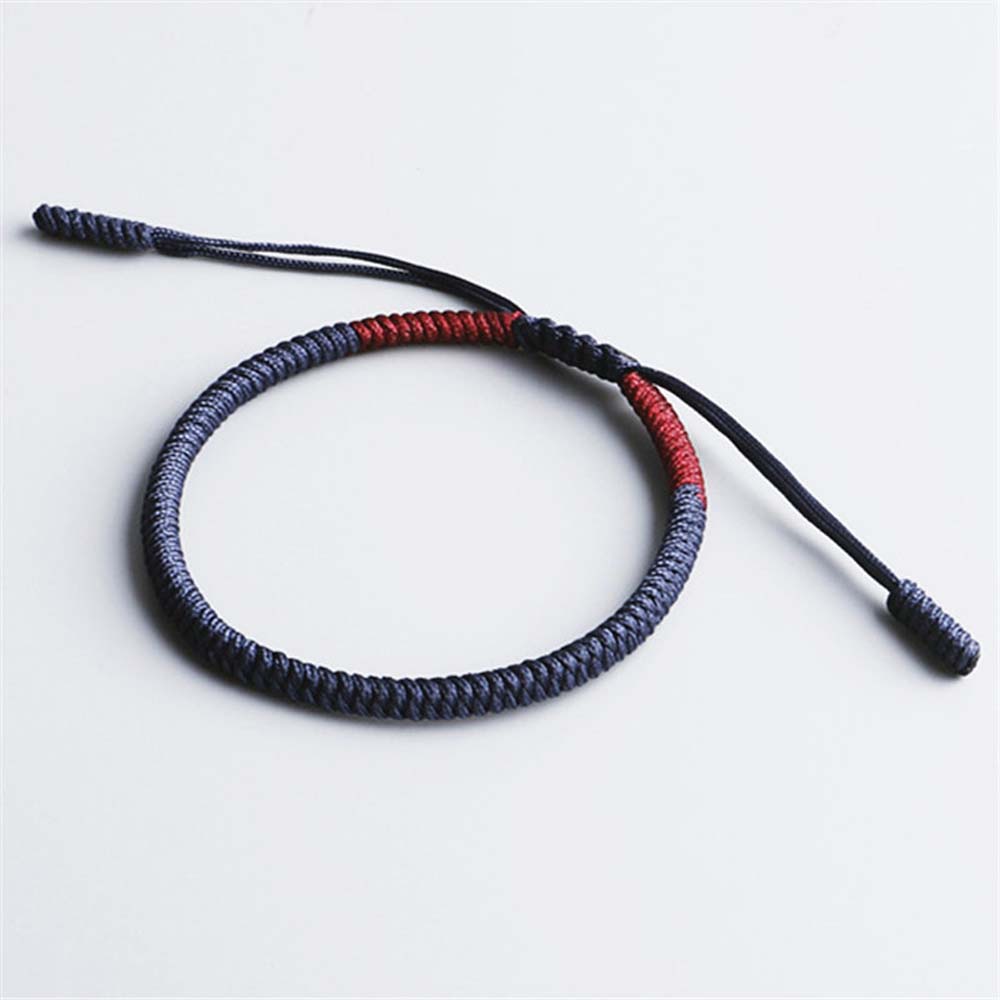 Buddhist%20Lucky%20Charm%20Tibetan%20For%20%20Handmade%20Knots%20Crimson%20Navy%20Rope%20Christmas%20Gift%20Thread%20Bracelet%20-%20Image%205