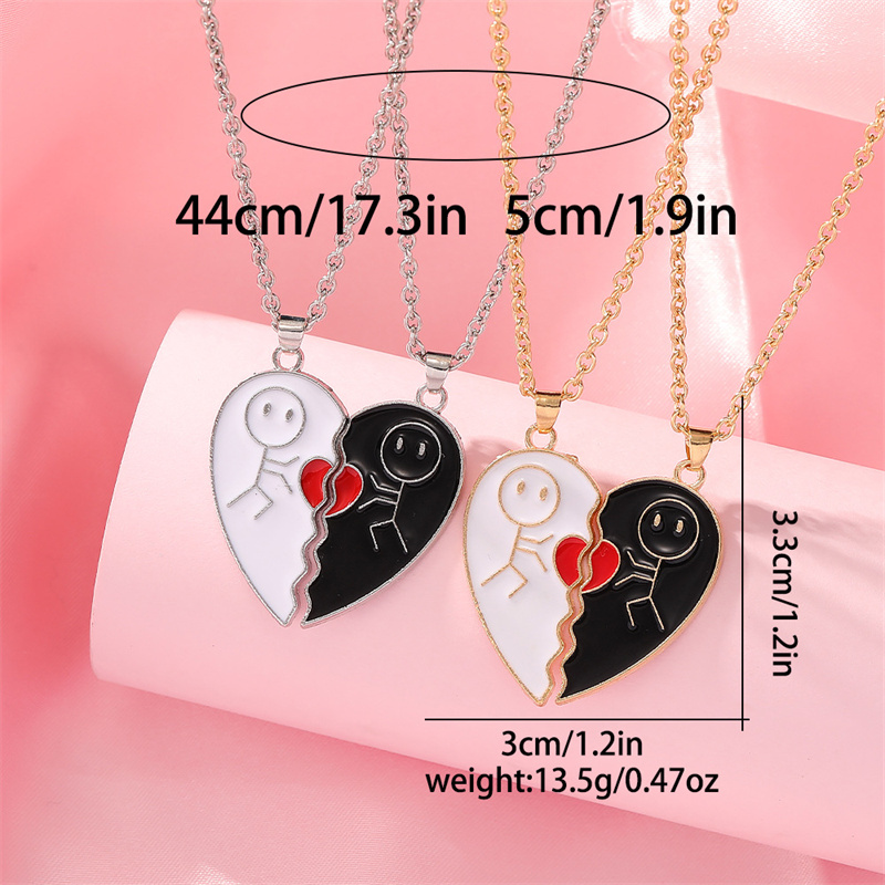 Matchmaker%20Love%20Heart%20Couple%20Necklace%20Fashion%20Heart%20Patchwork%20BFF%20Pendant%20DIANGUI%20-%20Image%202