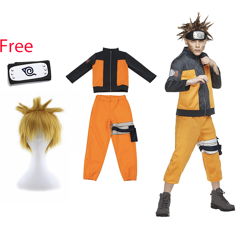 Naruto Uzumaki Kids Boy Halloween Dress Up Anime Cosplay Costume Up Jackets  Pants Full Set | Fruugo NO