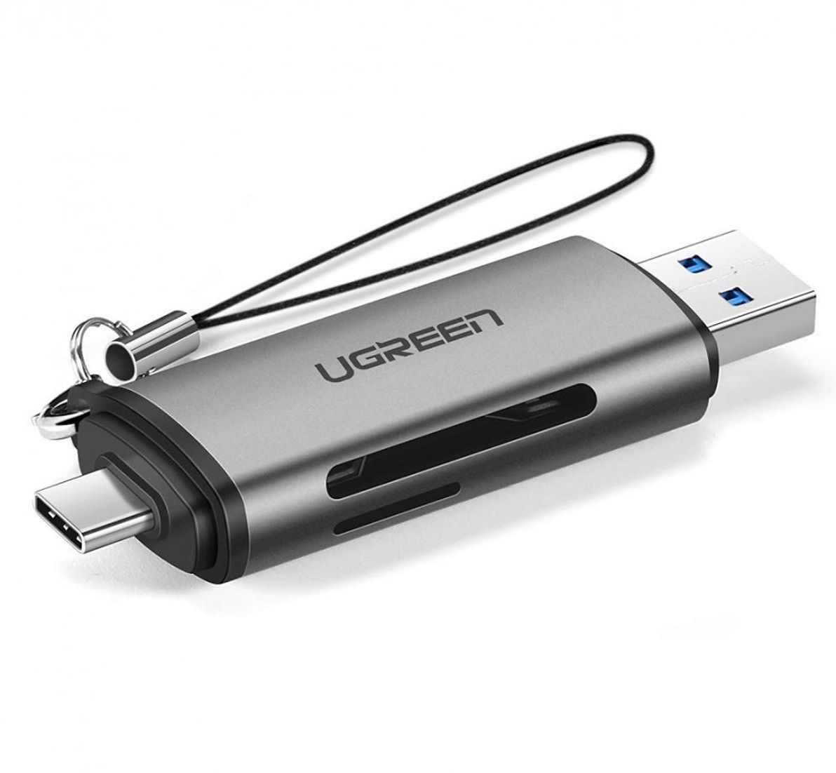 Đầu đọc thẻ nhớ SD/TF chuẩn USB Type-C/USB 3.0 Ugreen 50706 Chính Hãng