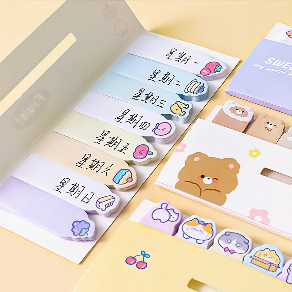 120 cute colorful pattern sticky notes-Aeneas shop