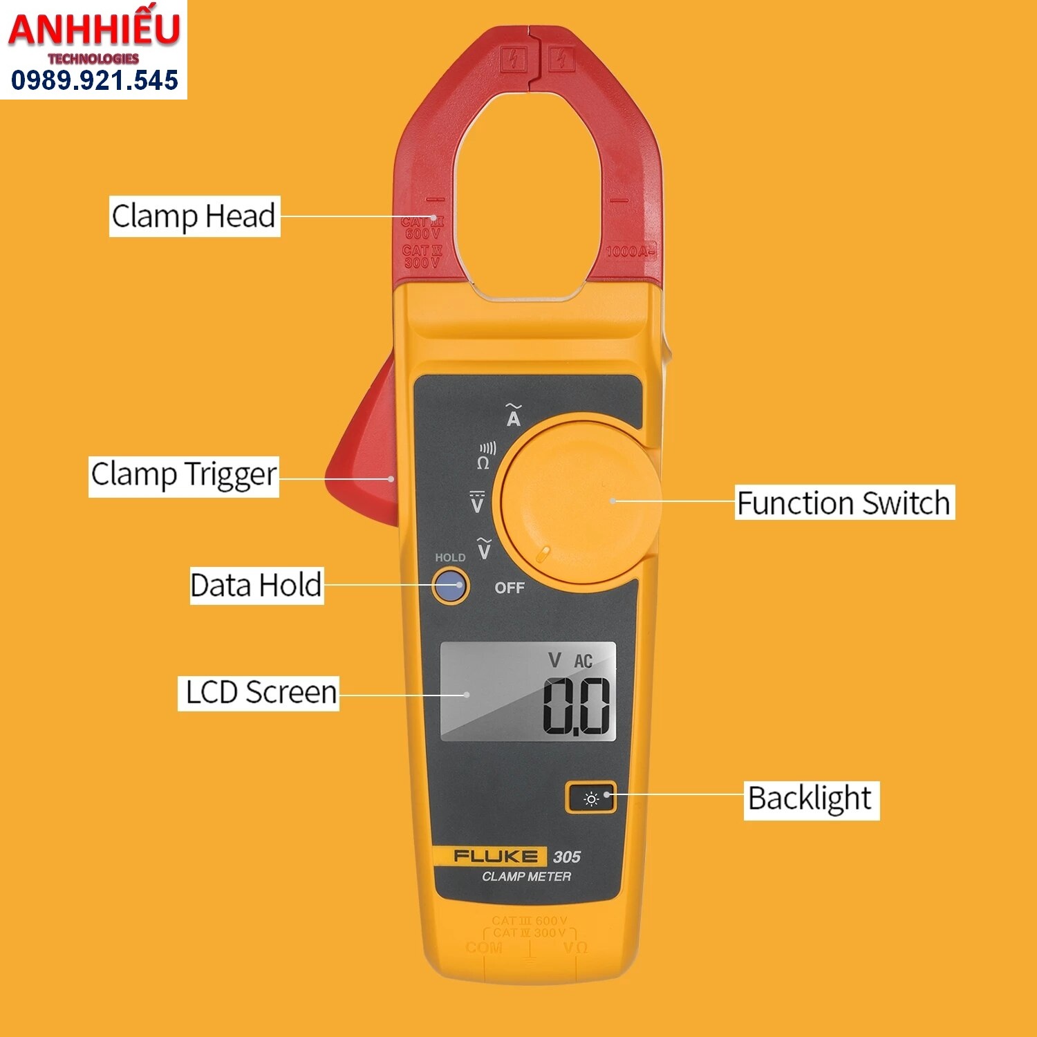 Ampe kìm Fluke 305 [CHÍNH HÃNG]
