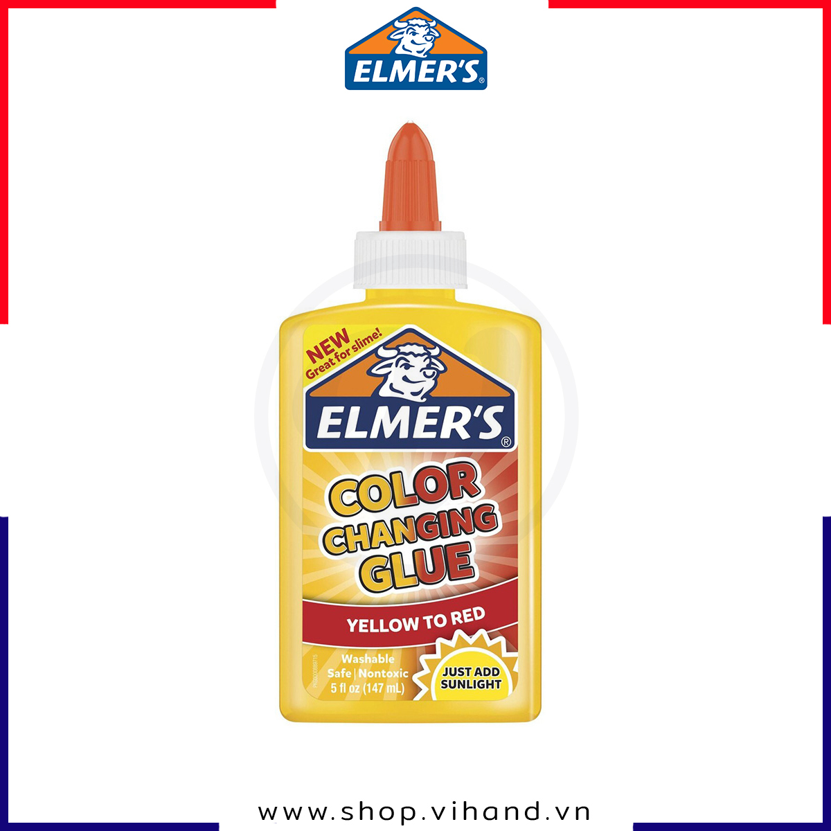 [HCM]Keo dán thay đổi màu sắc Elmer’s Color Changing Glue 147ml – Vàng