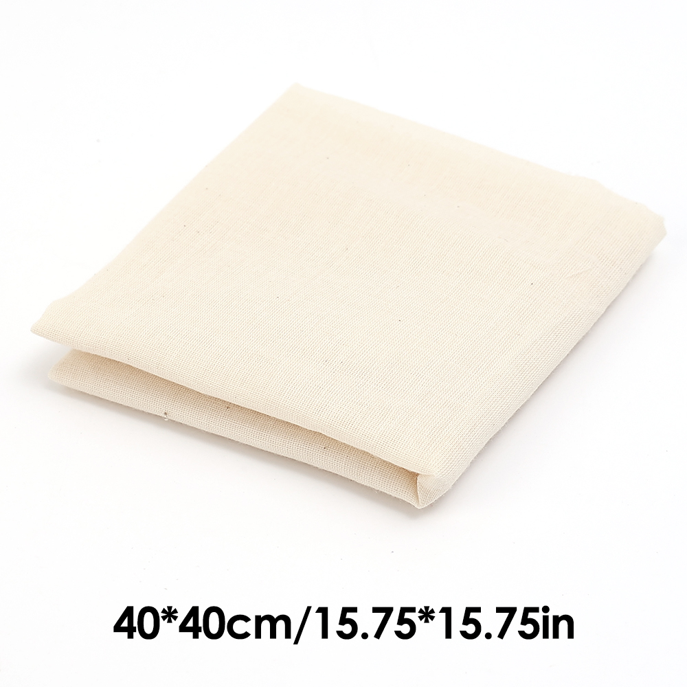 30-60CM Multifunctional and Durable Polyester Fiber Soy Milk and Tofu Baking Filter Cloth Home Kitchen Reusable Dessert Pastry Strainer Cloth Steamer Mat