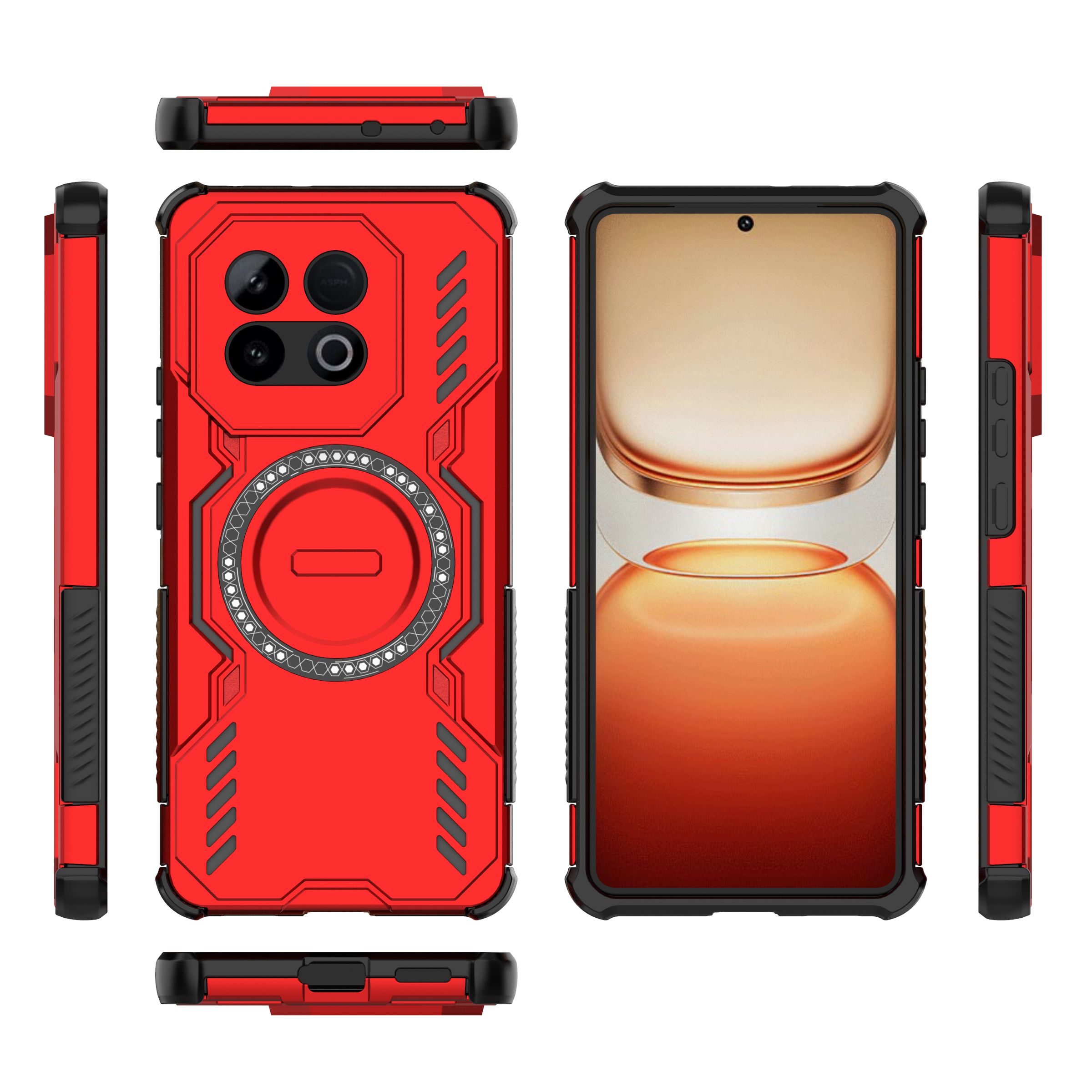 Vivo IQOO Z10 Turbo Magnetic Phone Case, Strong Magnetic Heat Dissipation Phone Case Cover for Vivo IQOO Z10 Turbo.