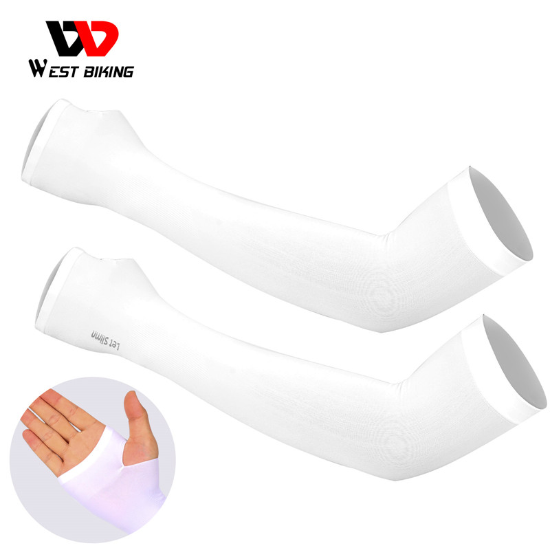 New Cycling Arm Warmers Sleeves Arm Warmer Sun UV Protection Long Fingerless Gloves Running Fishing Ridding Golf Arm Sleeves