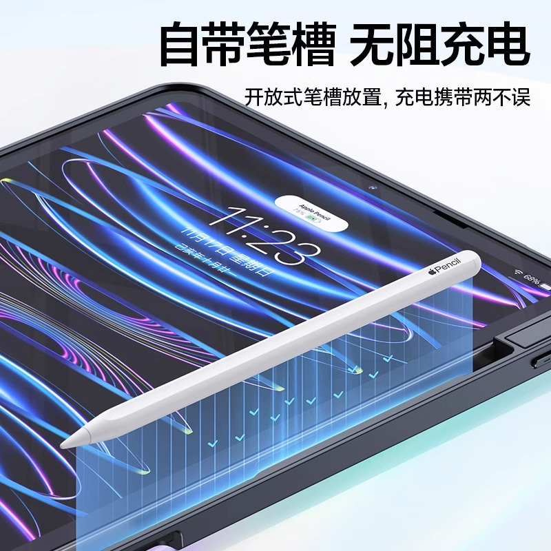 Smartdevil Ốp bàn phím có đèn nền với trackpad cho iPad Pro 11 inch (1st / 2nd / 3rd Gen) iPad Pro 12.9 inch（3rd / 4th / 5th Gen）iPad Air 5 Air 4 Air 3 iPad Mini 7 mini 6 iPad 10th / 9th / 8th / 7th Gen 10.9 / 10.2 / 10.5 / 8.3 inch từ vỏ Ốp ipad