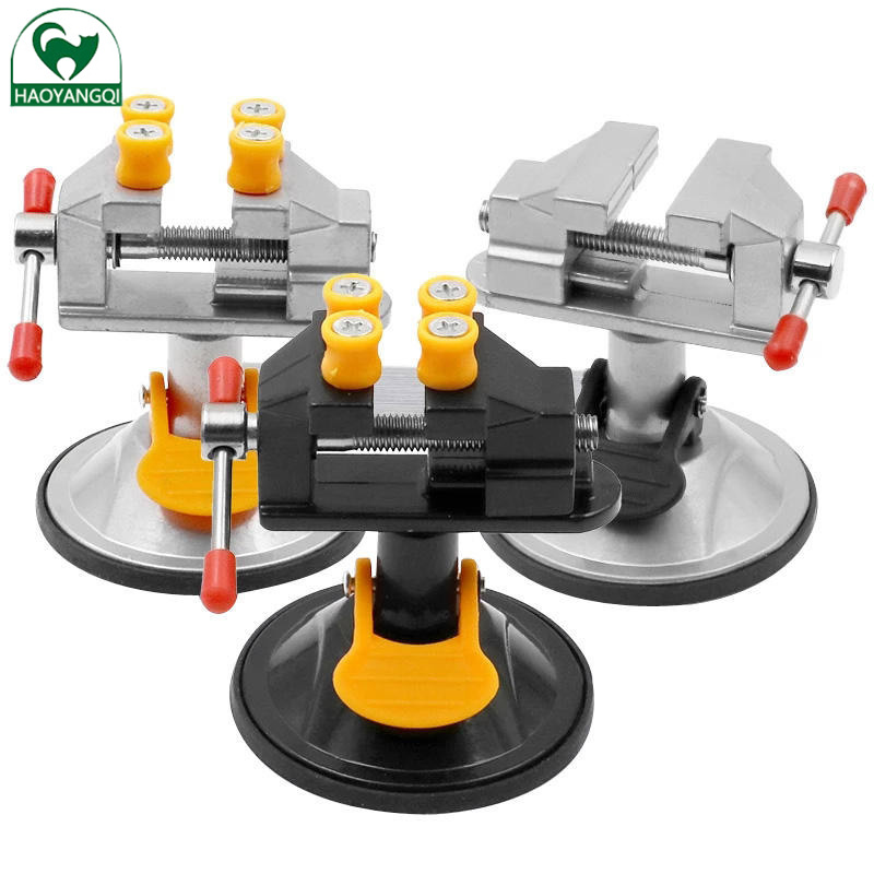 mini vice vice 360 degree rotatable vice mini walnut clamping tool suction-cup