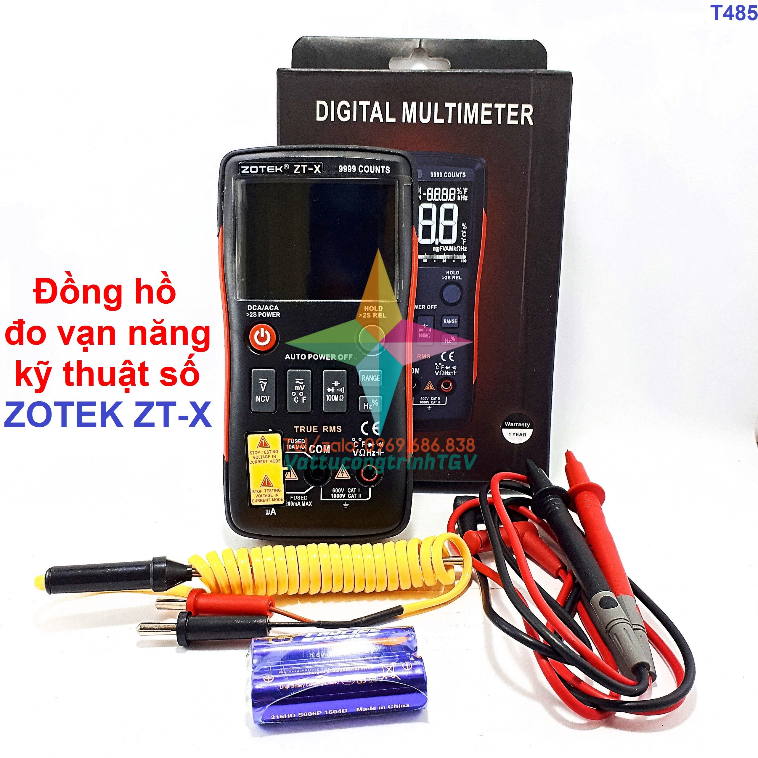 Đồng hồ đo vạn năng kỹ thuật số zotek zt-x