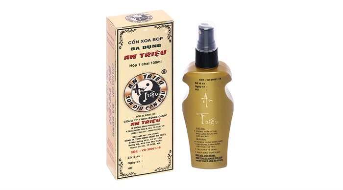An Triệu 100ml cồn xoa bóp đa dụng