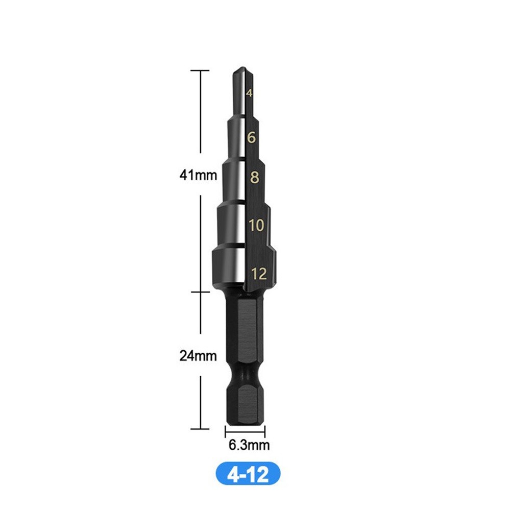 Heavy Duty Nitrogen Coated Step Drill Bit for Industrial Use 312mm 412mm 420mm