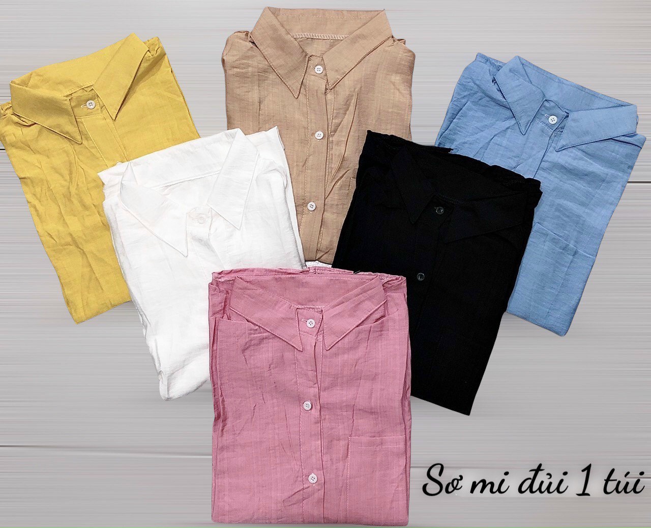 Áo sơ mi nữ thời trang đũi mềm cực hot.